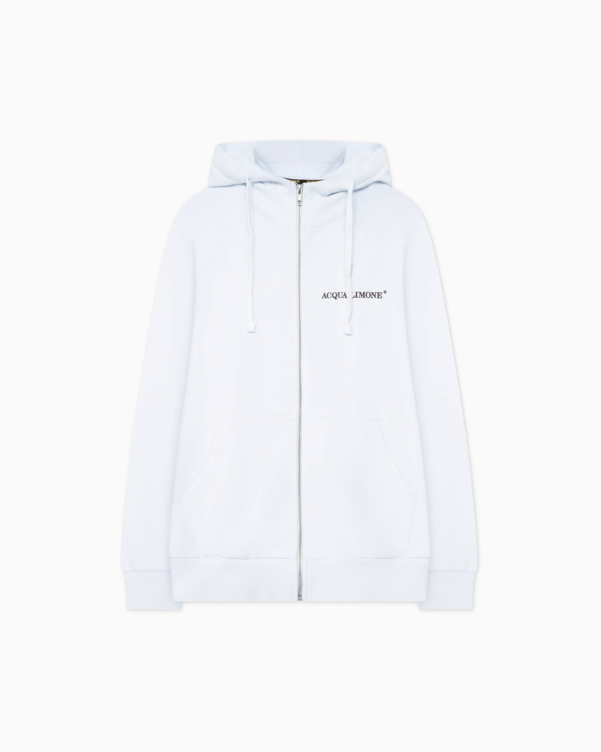 Zip Hoodie - White - Acqua Limone