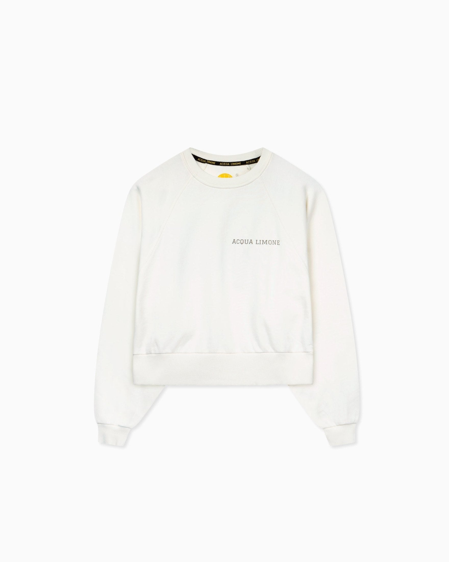 Cropped Ivy Sweater - Off White - Acqua Limone