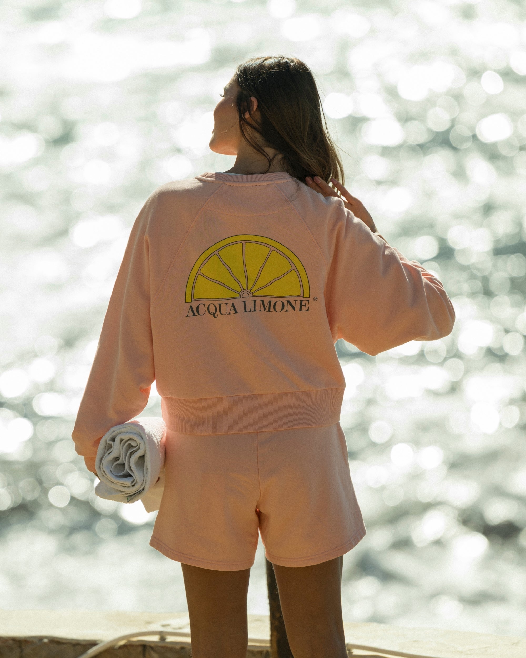 Donna Sweatshorts - Peach - Acqua Limone