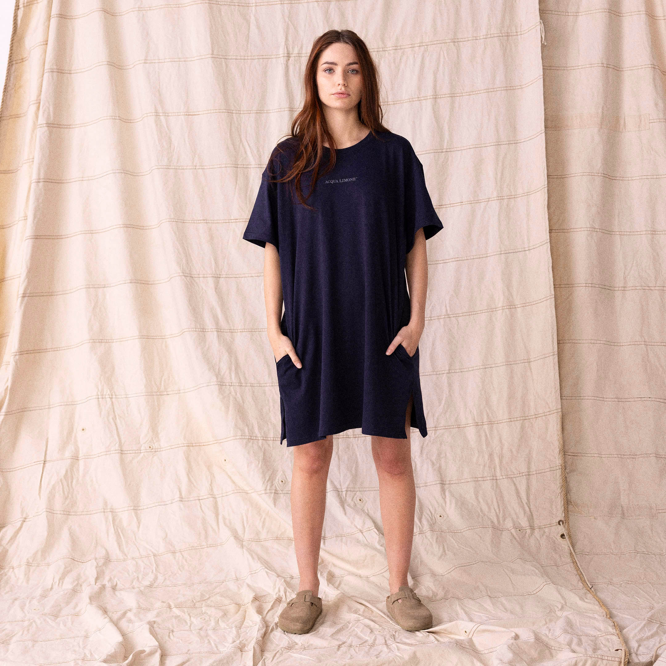 Donna Long Tee - Navy
