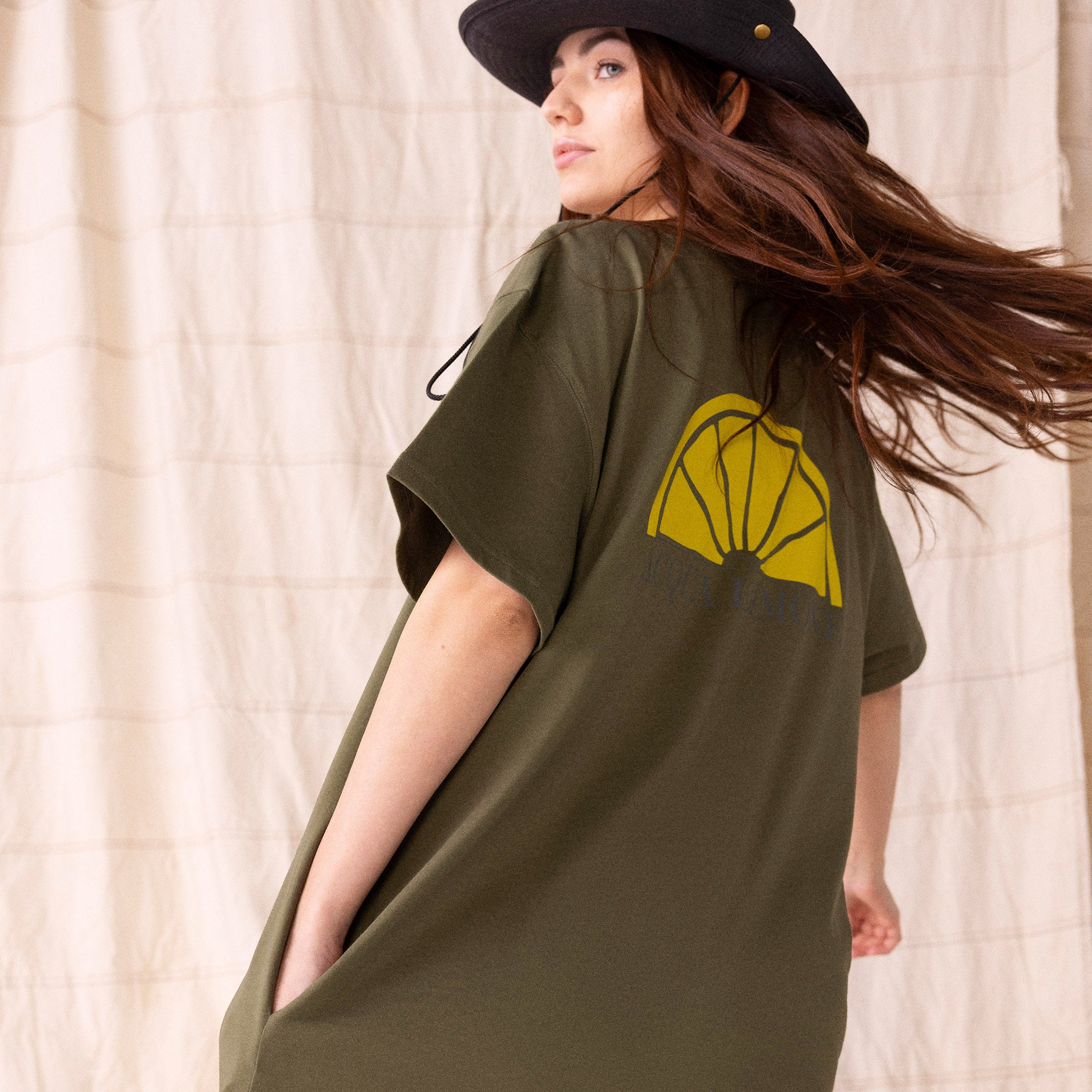 Donna Long Tee - Olive Green