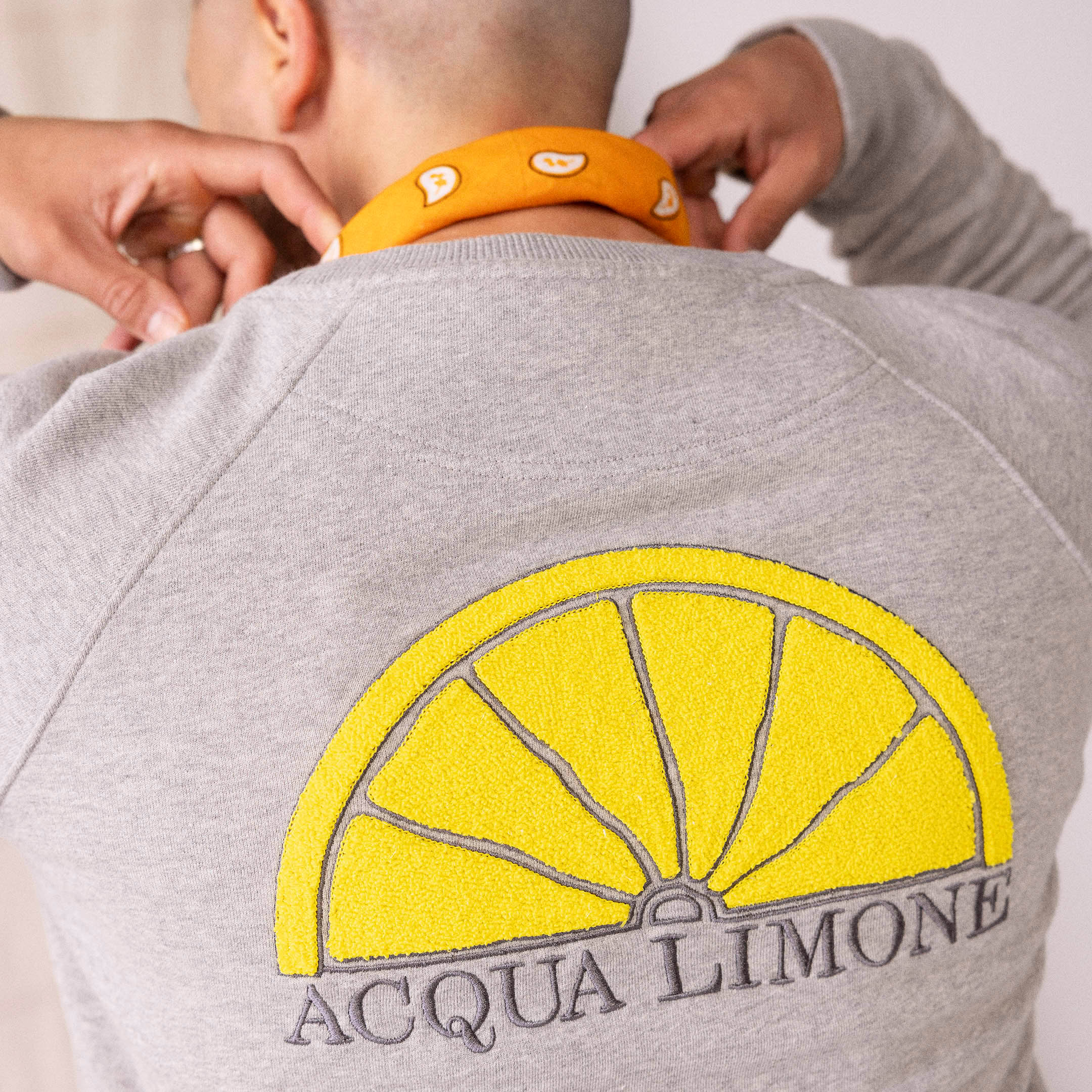 College Embroidered - American Grey