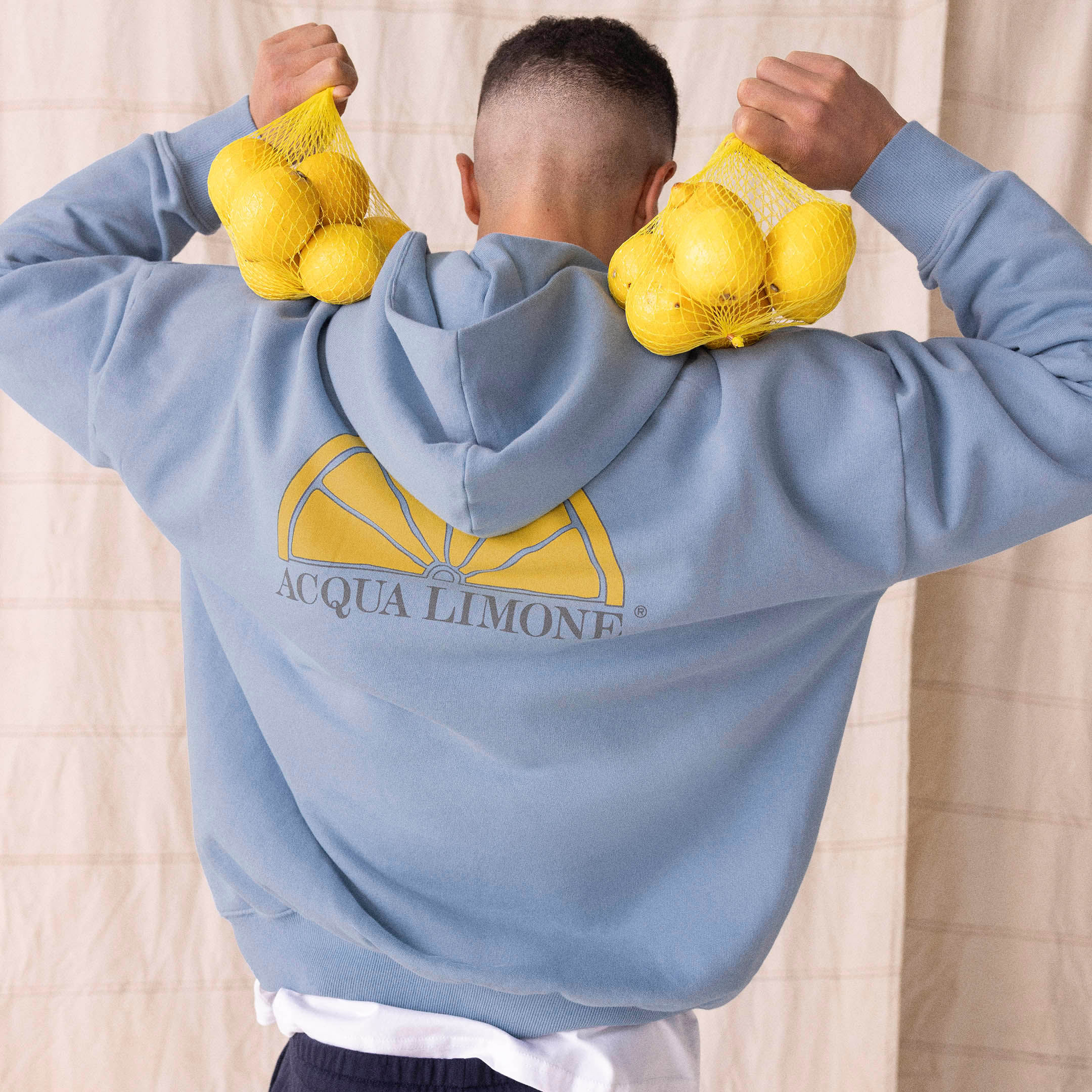 Oversized Hood - Corn blue