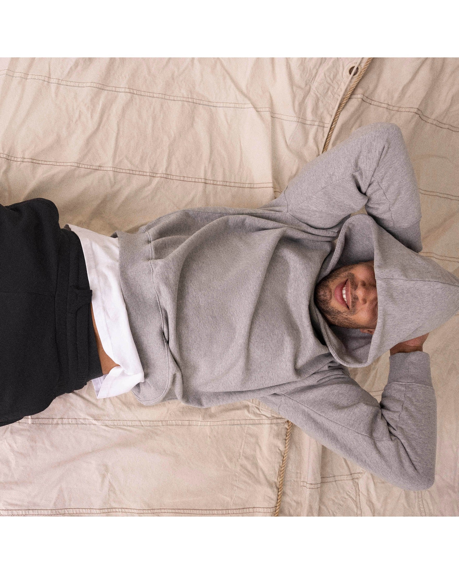 Oversized Hood - American Grey - Acqua Limone