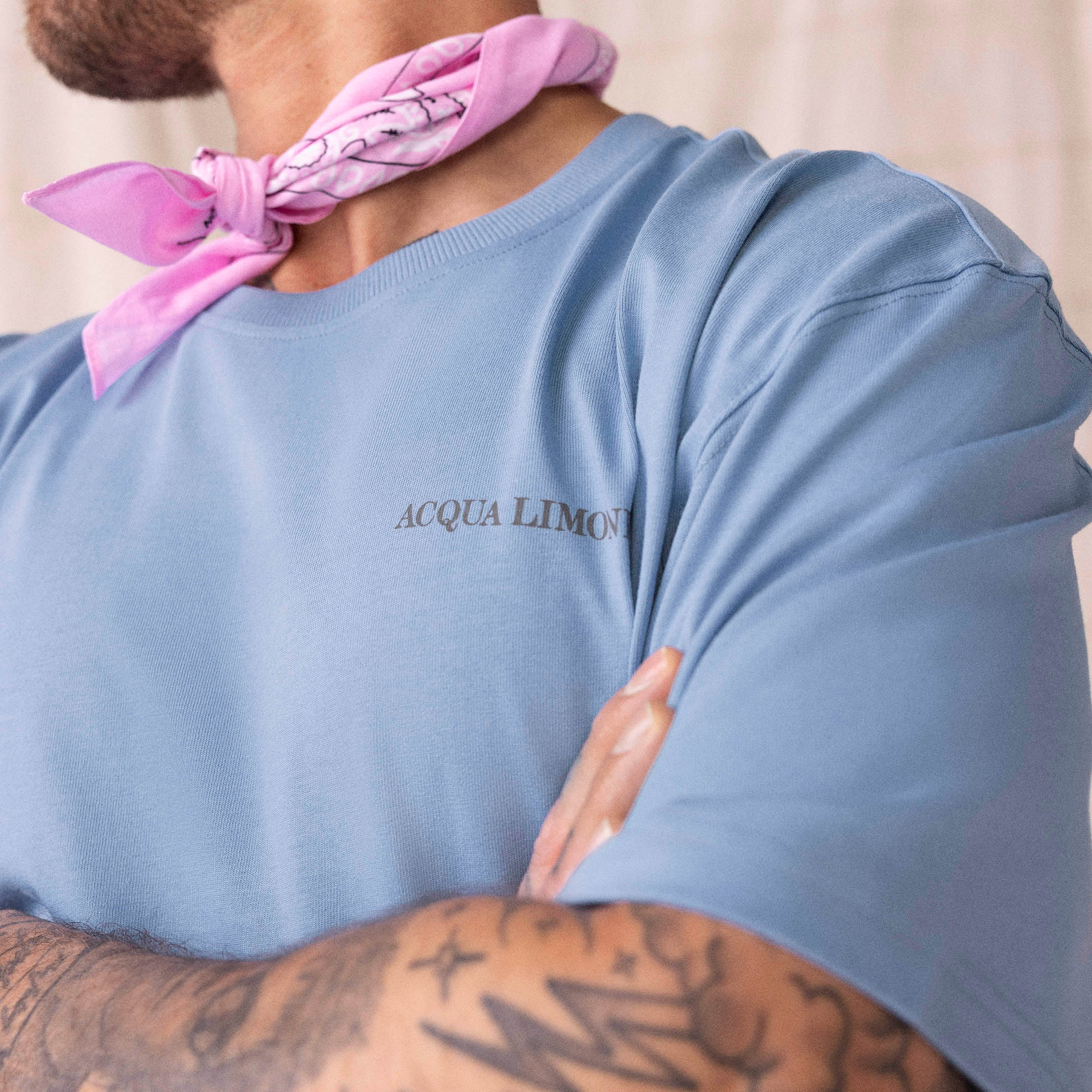 Heavy Tee Palm Tree - Corn Blue