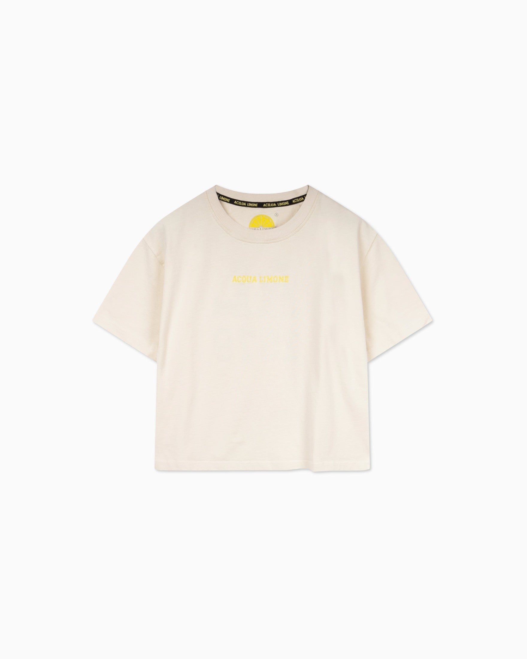 Cropped Ivy Tee - Khaki - Acqua Limone