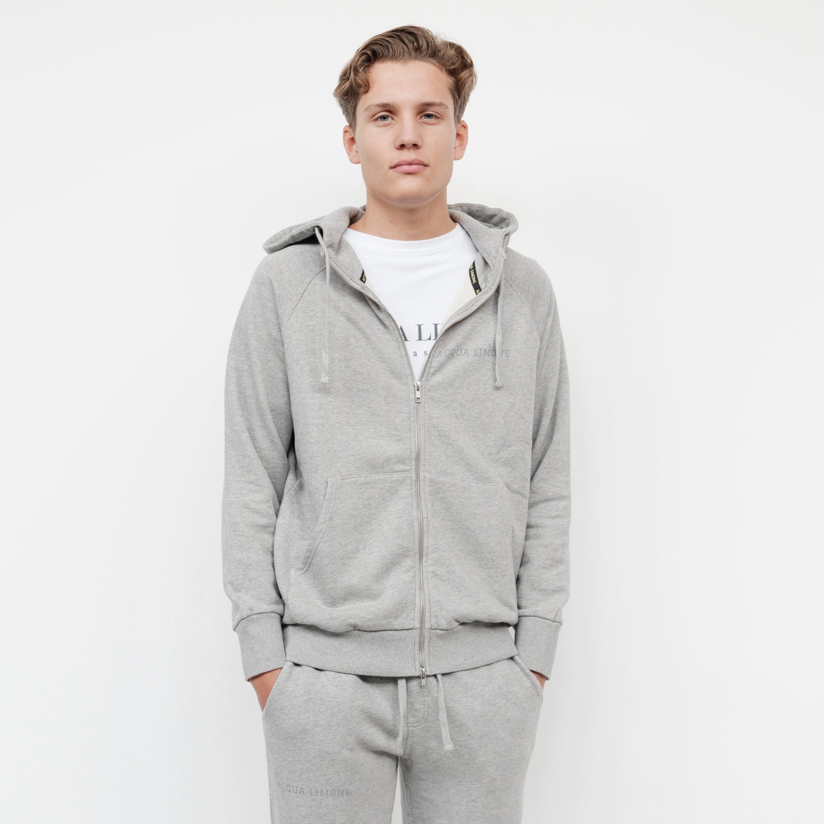 Ivy Zip Hoodie - American Grey
