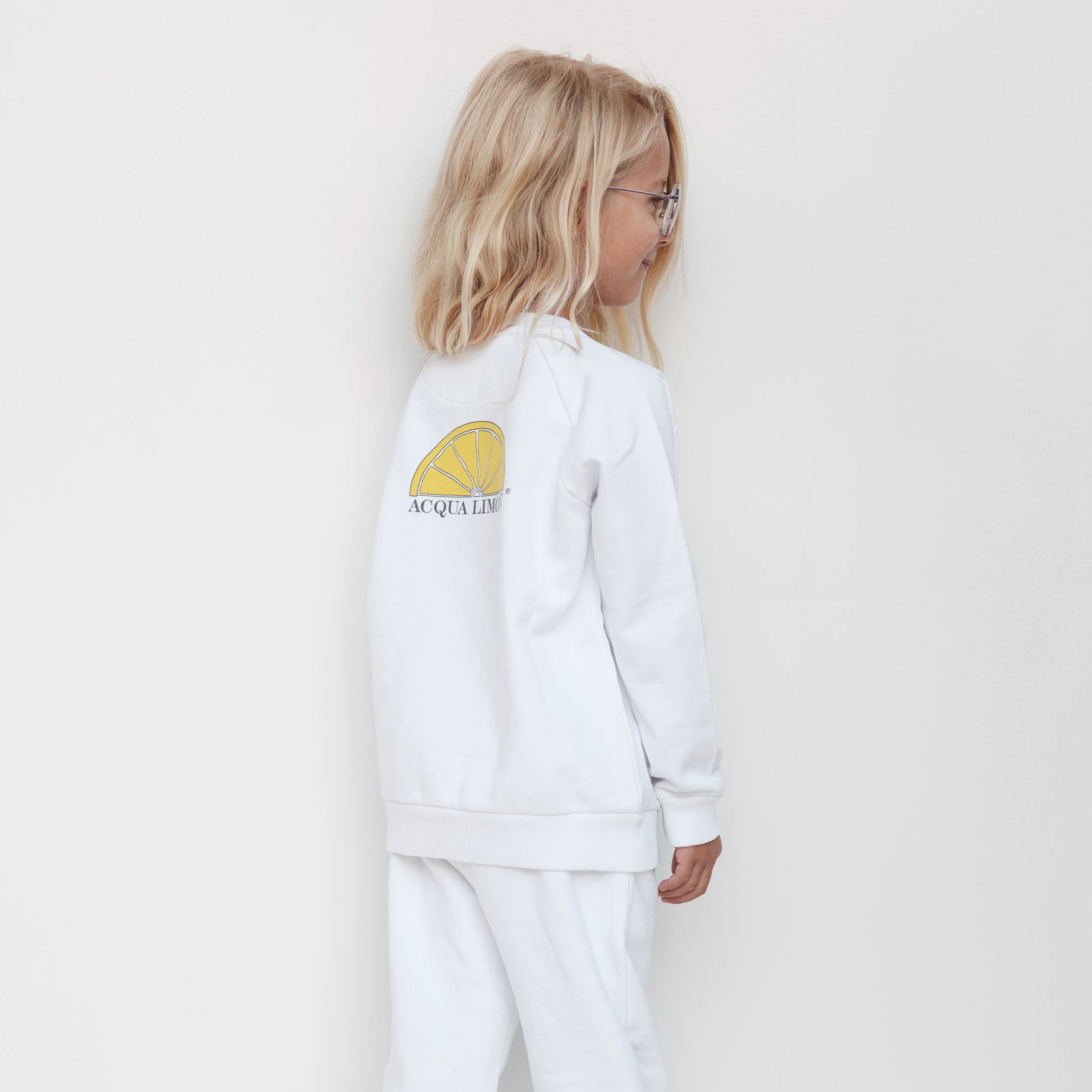 Kids College Sweatshirt – White