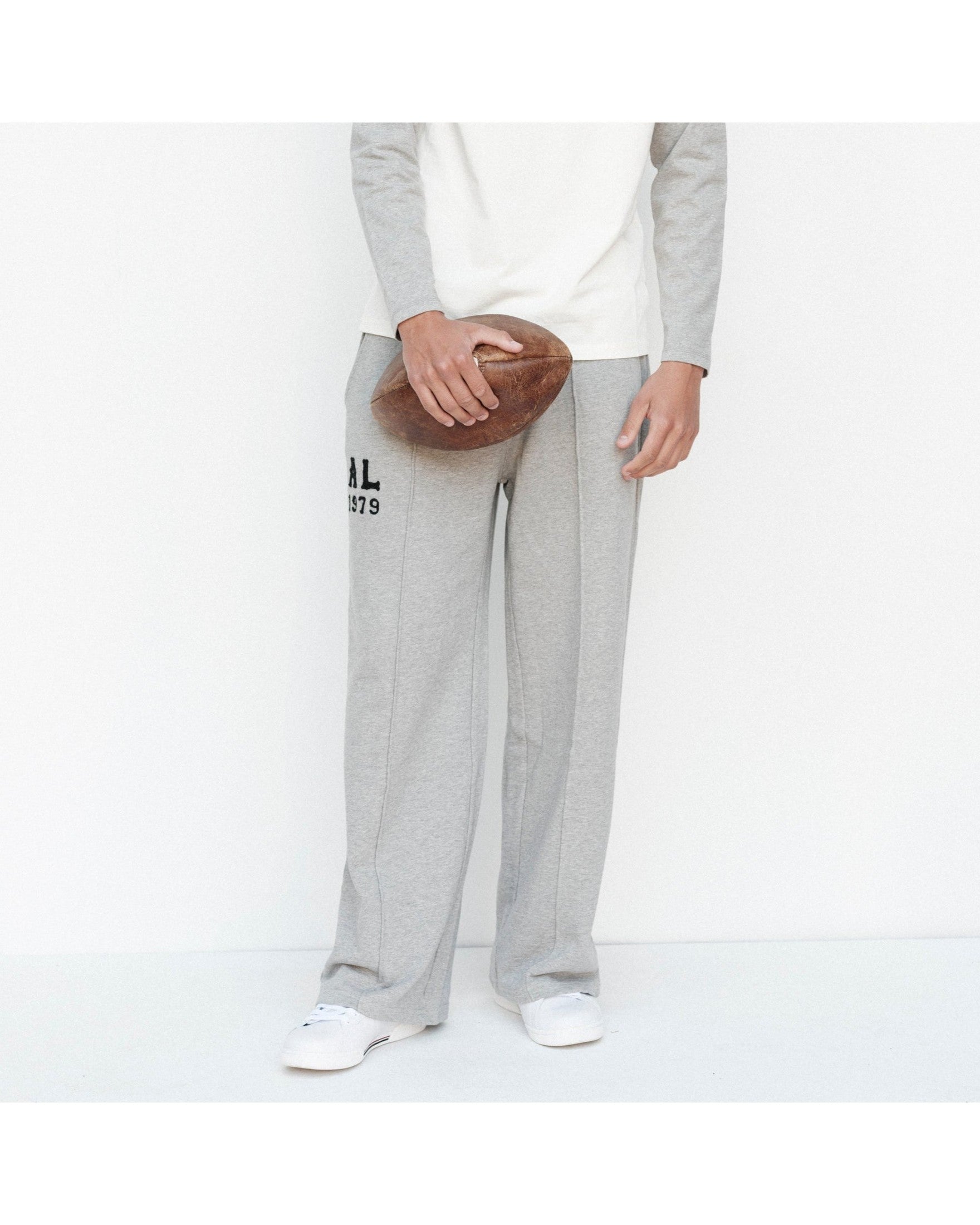 Ivy Track Pants - American Grey - Acqua Limone