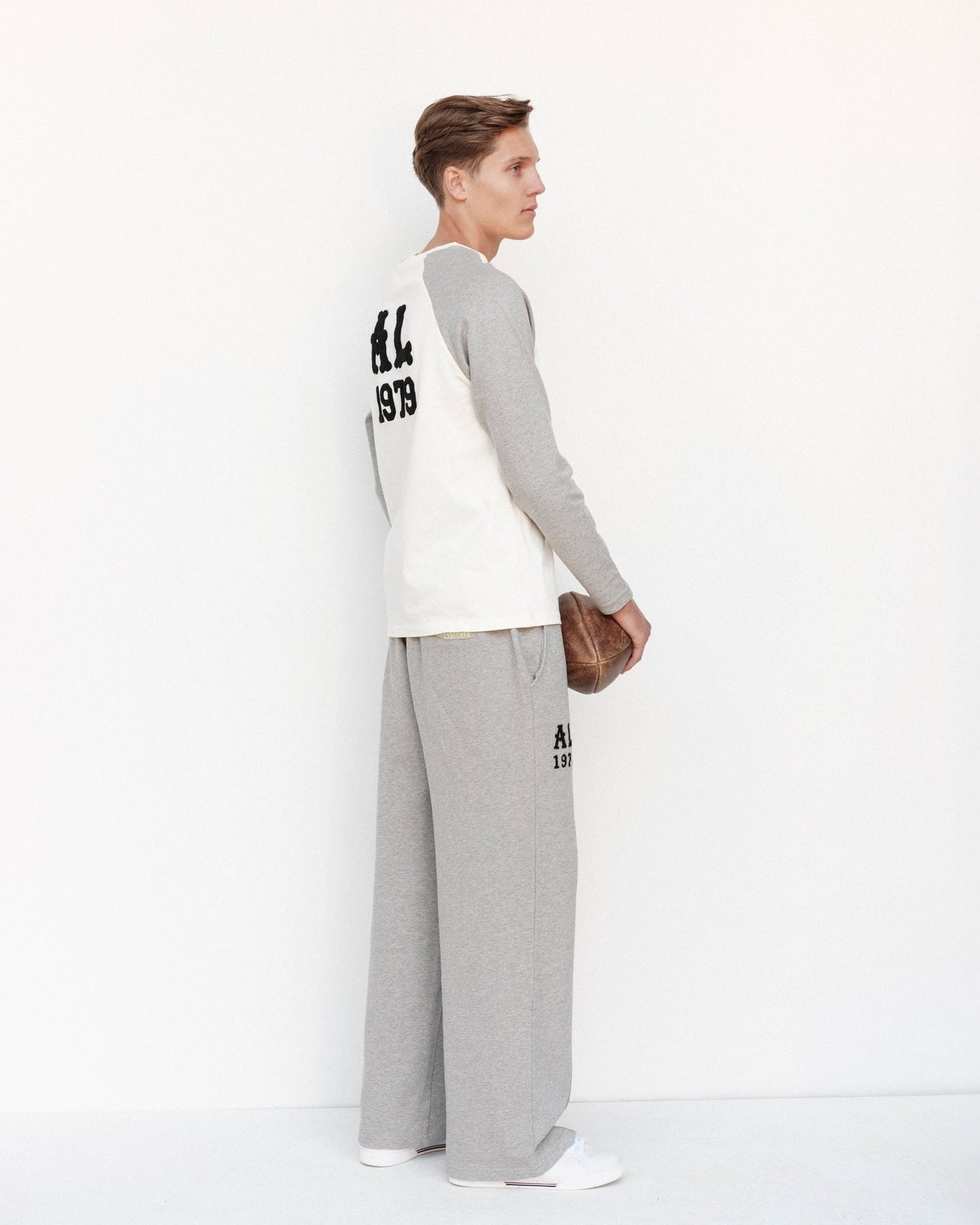 Ivy Track Pants - American Grey - Acqua Limone