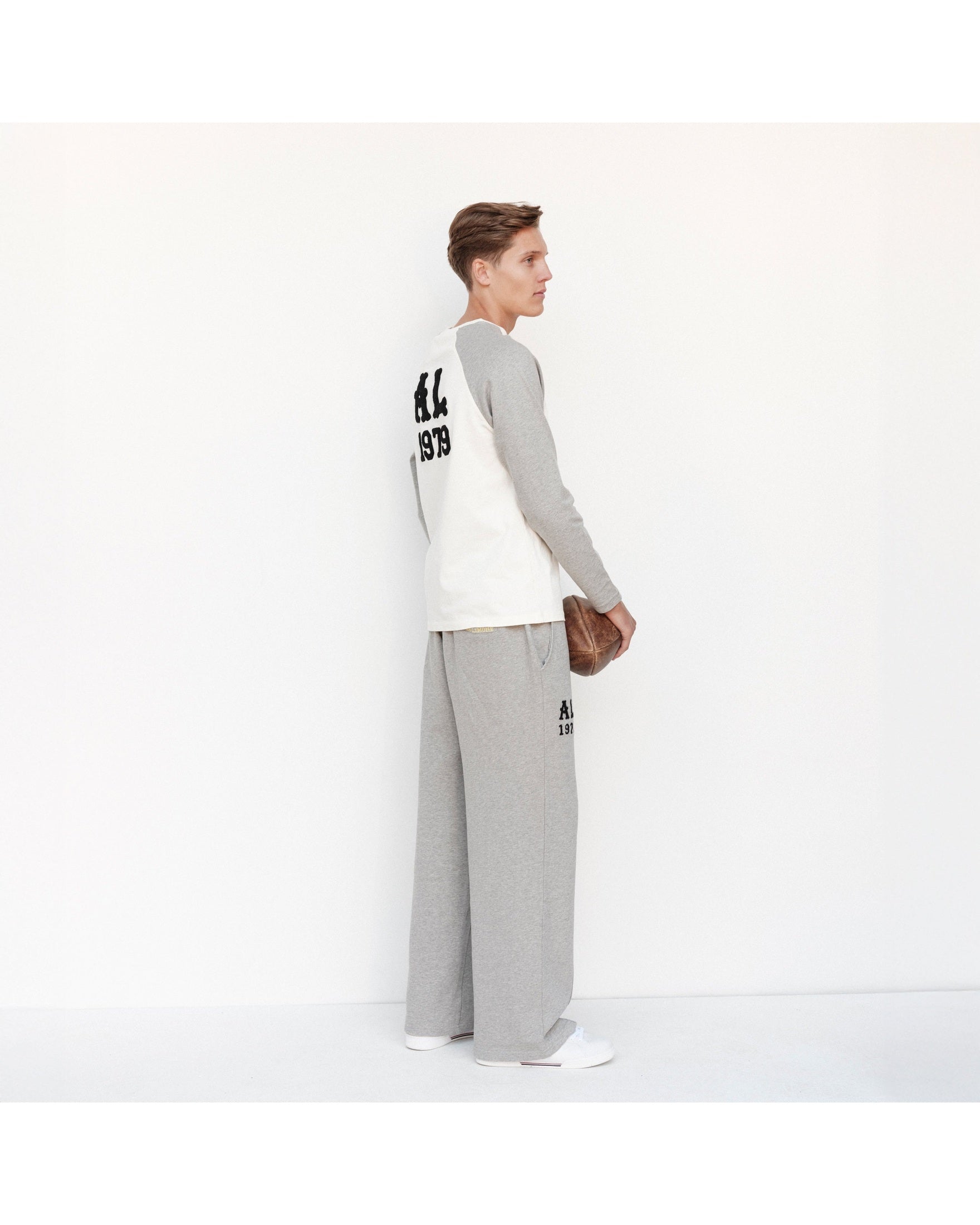 Ivy Track Pants - American Grey - Acqua Limone