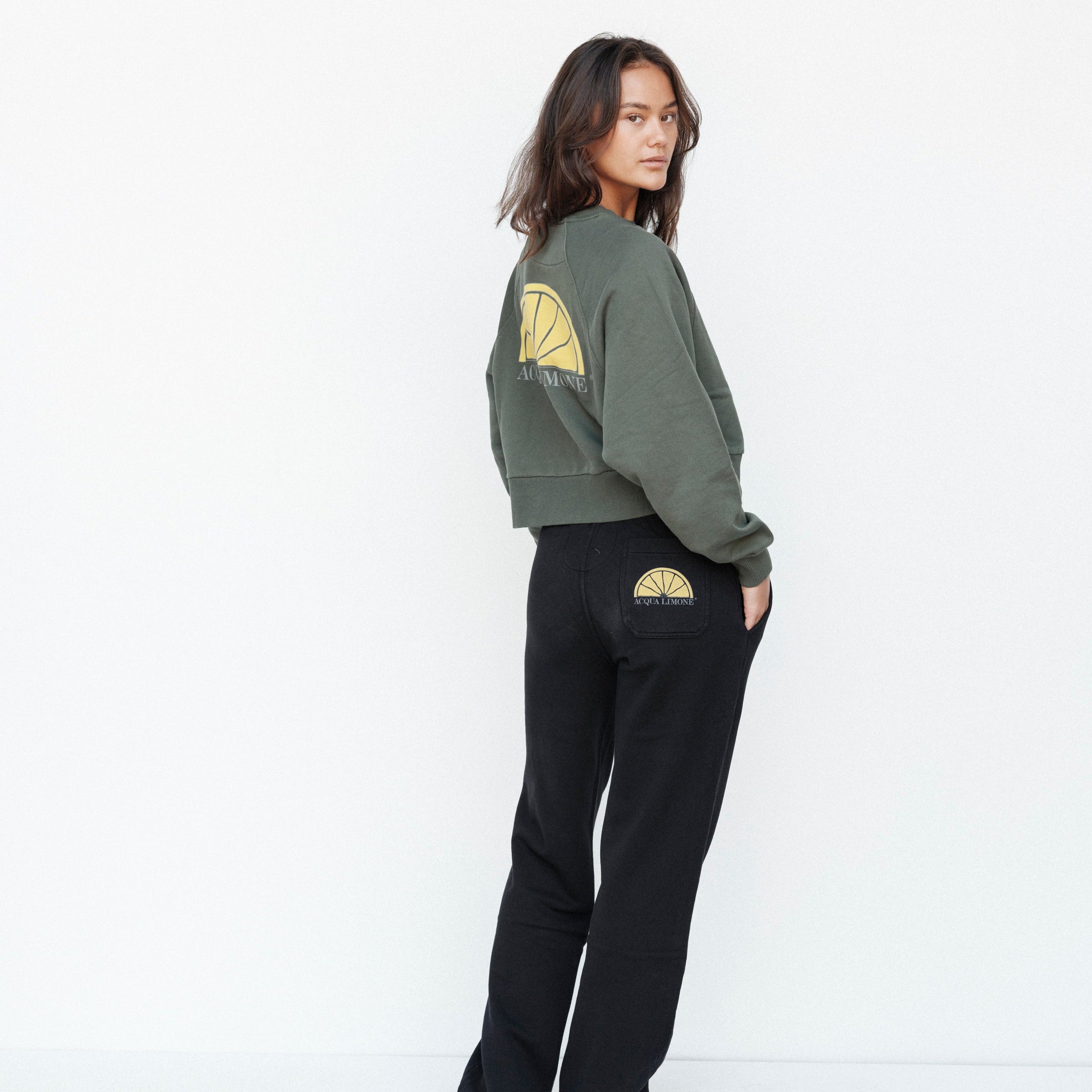 Cropped Ivy Sweater - Forest Green