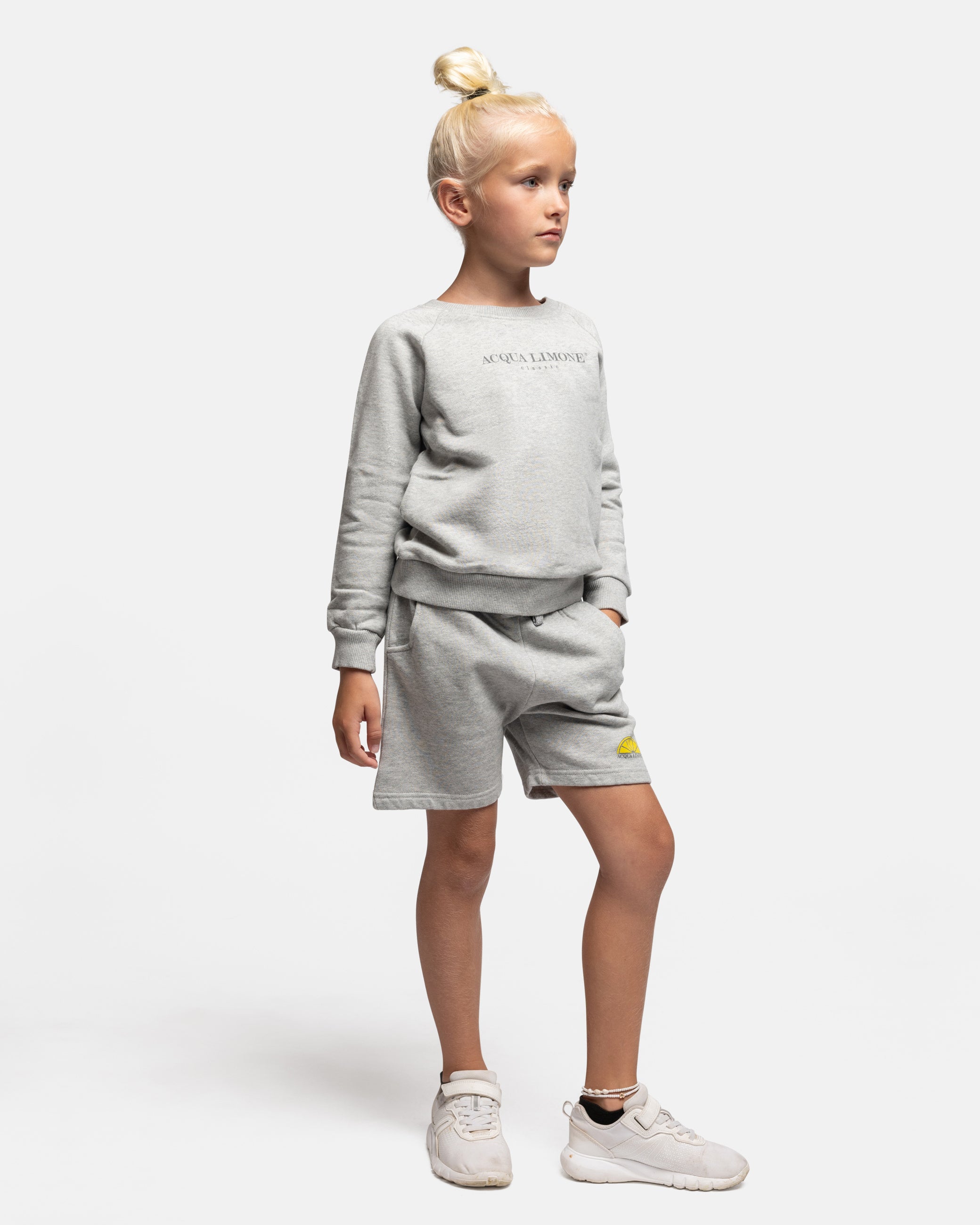 Kids College Sweatshirt – American Grey