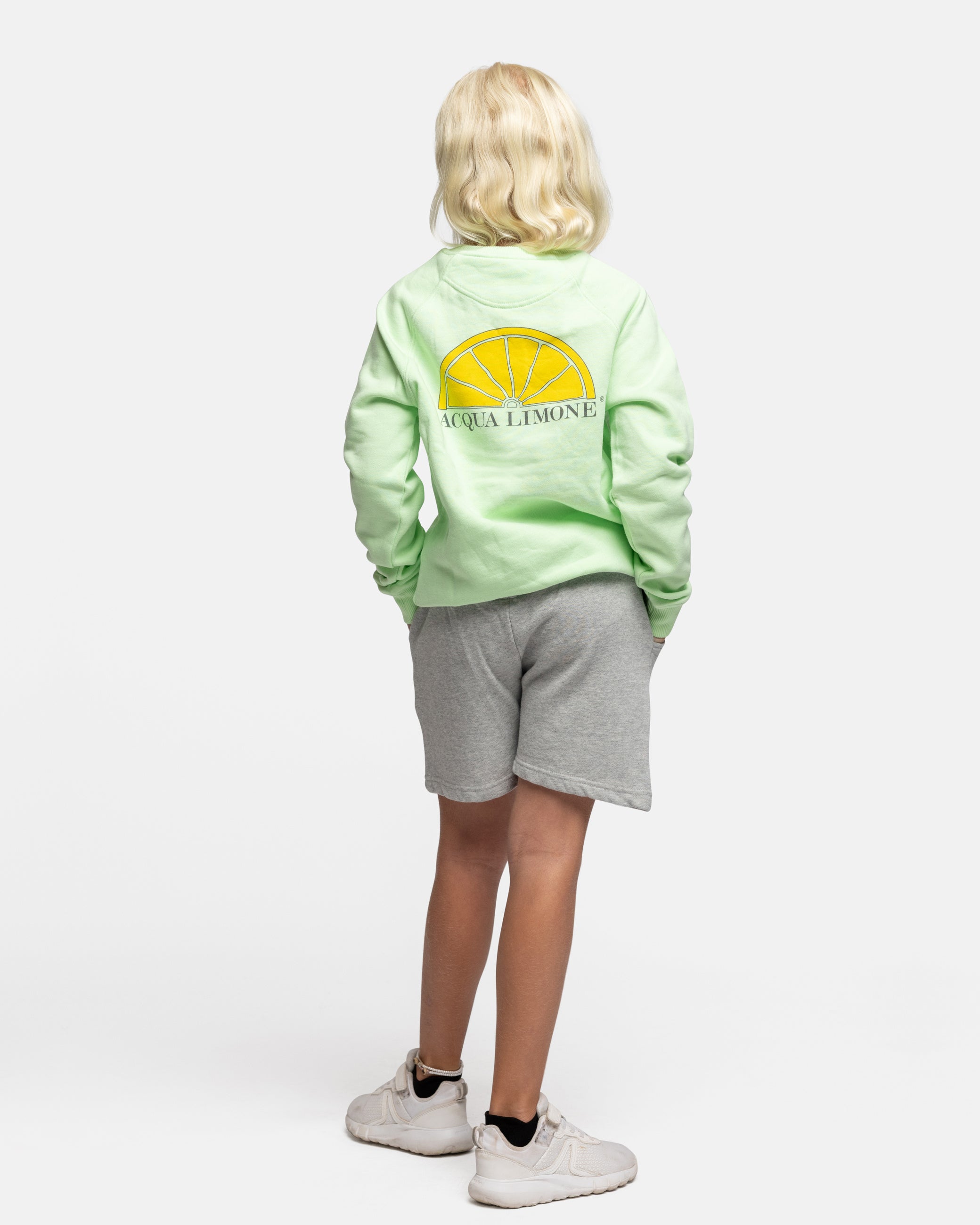 Kids College Sweatshirt – Summer Green - Acqua Limone