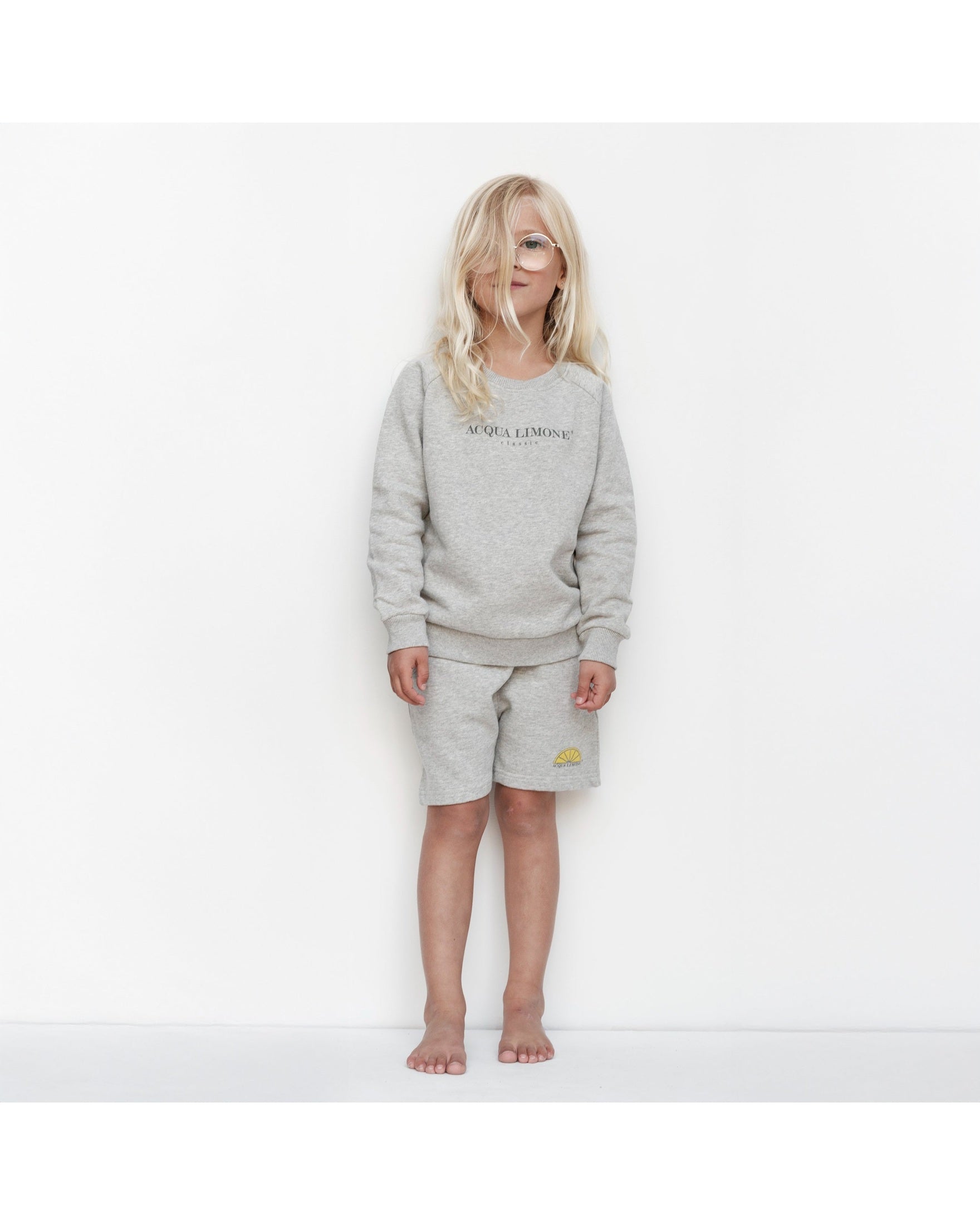 Kids Sweatshorts – American Grey - Acqua Limone