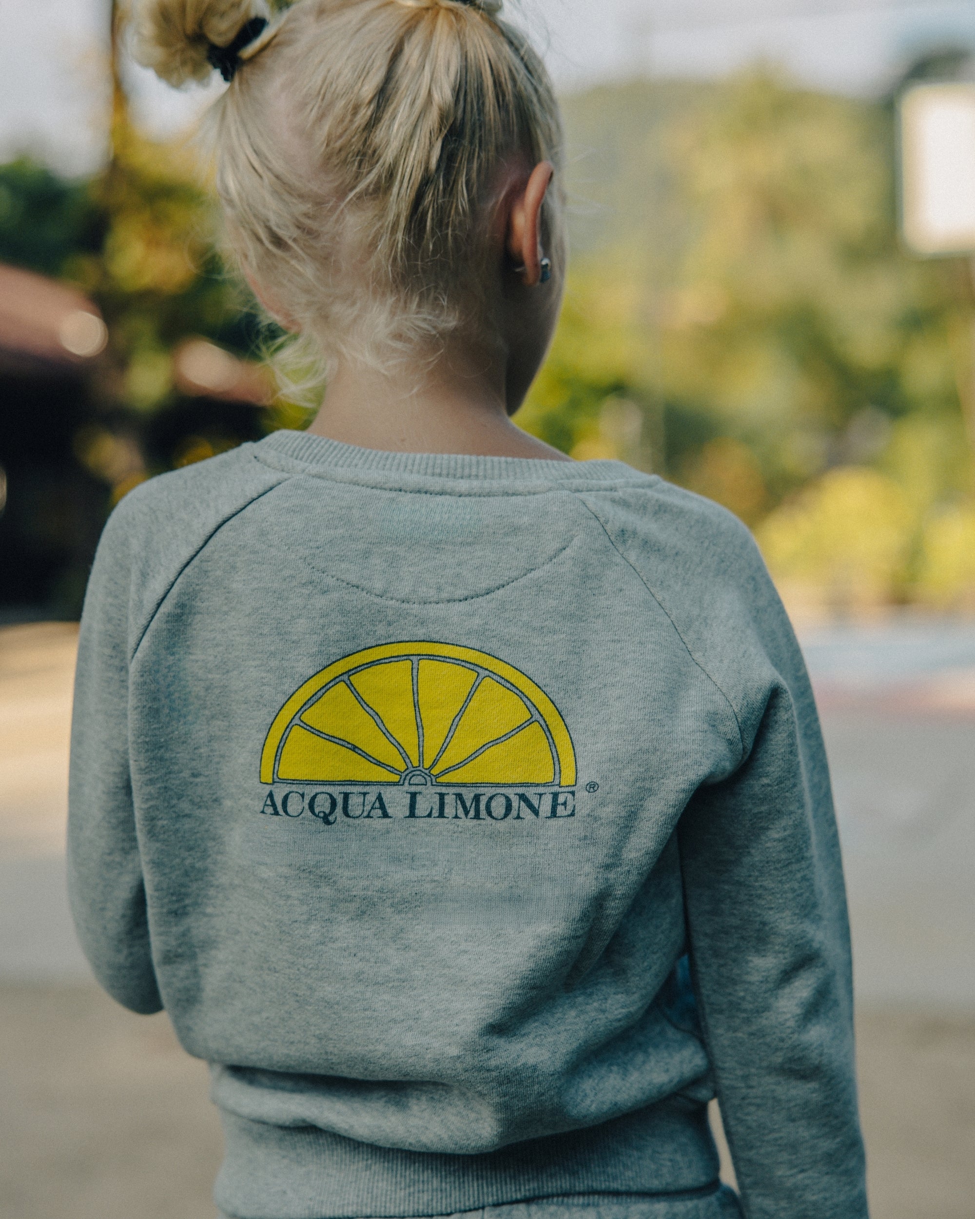 Kids College Sweatshirt – American Grey