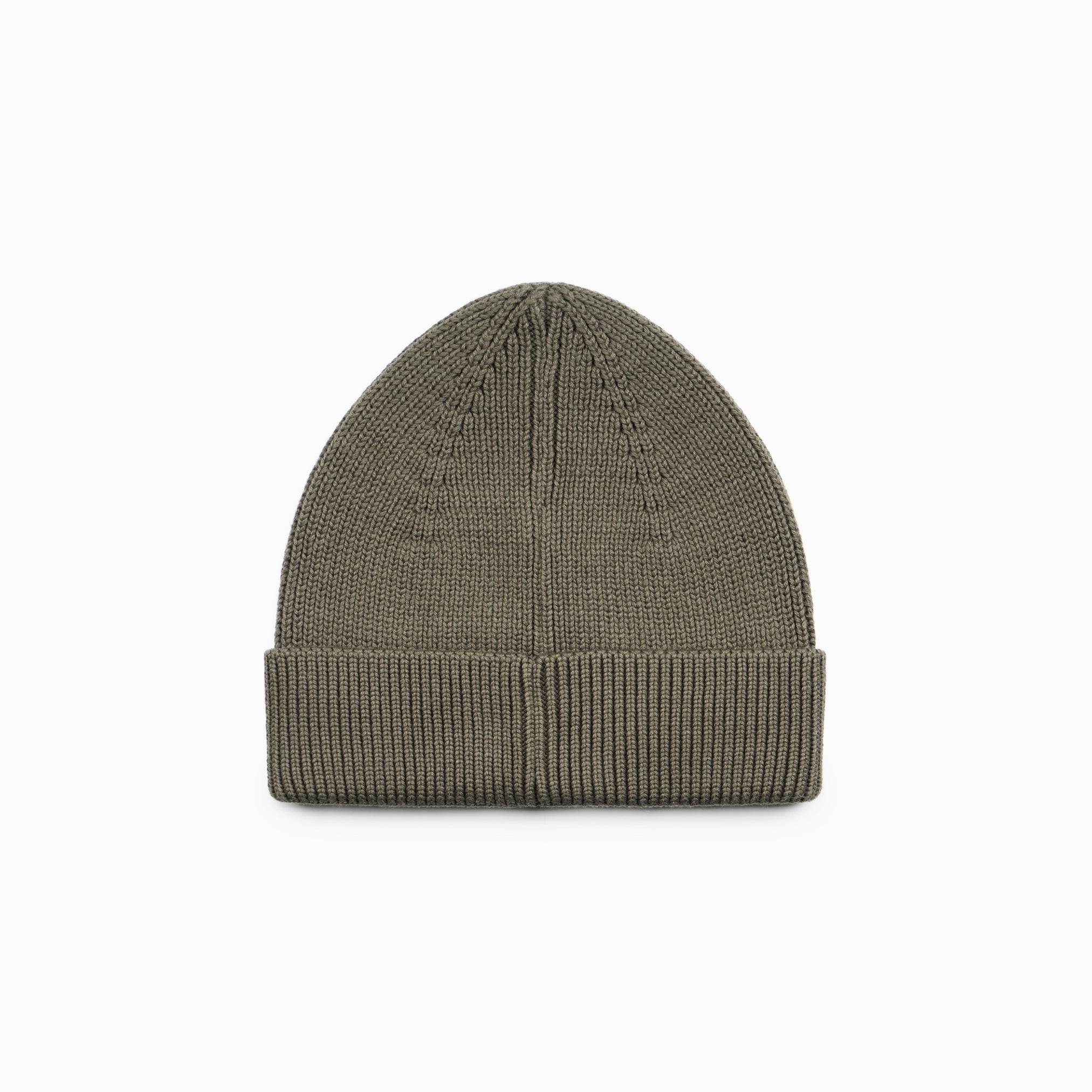 Heavy Cotton Beanie - Olive Green