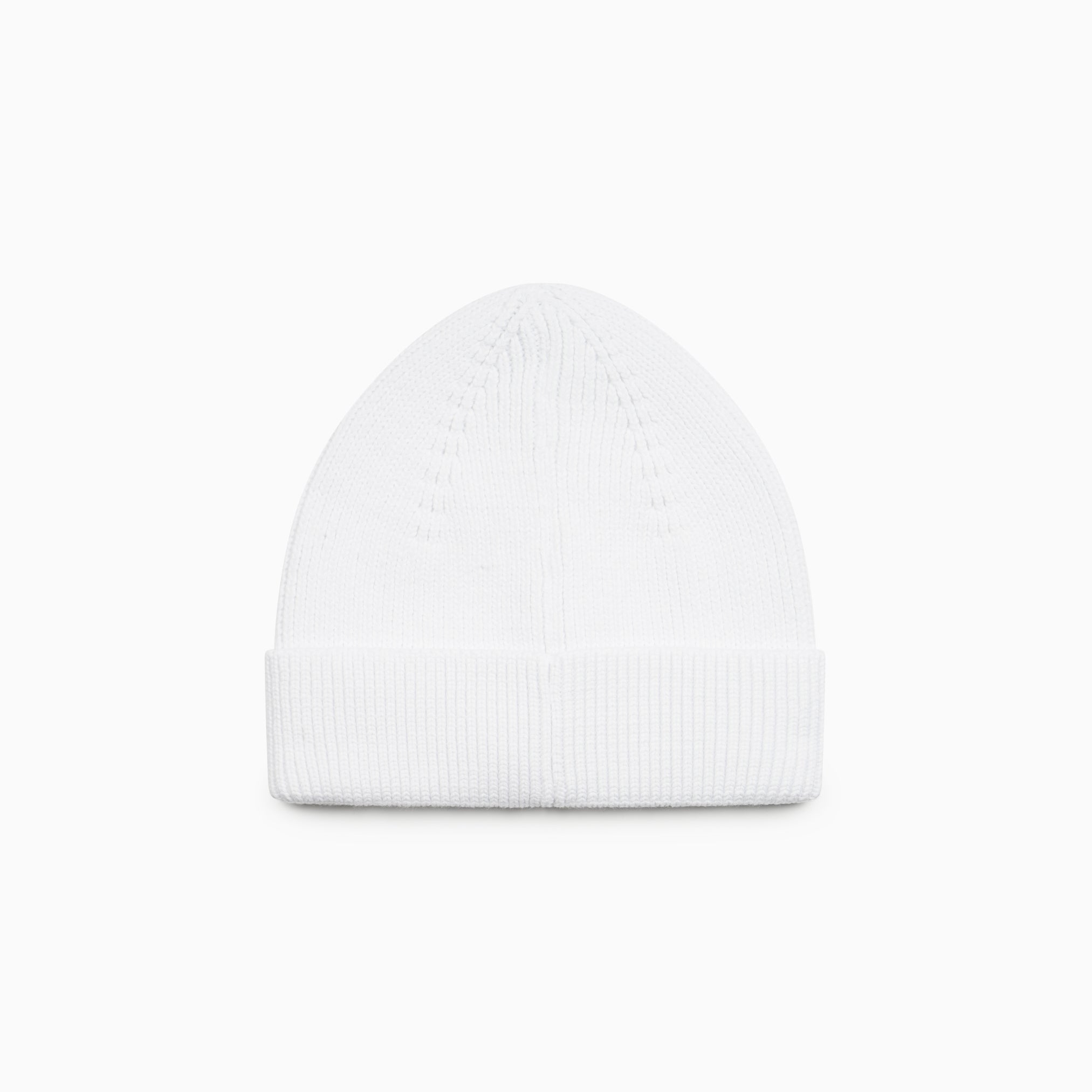 Heavy Cotton Beanie - White