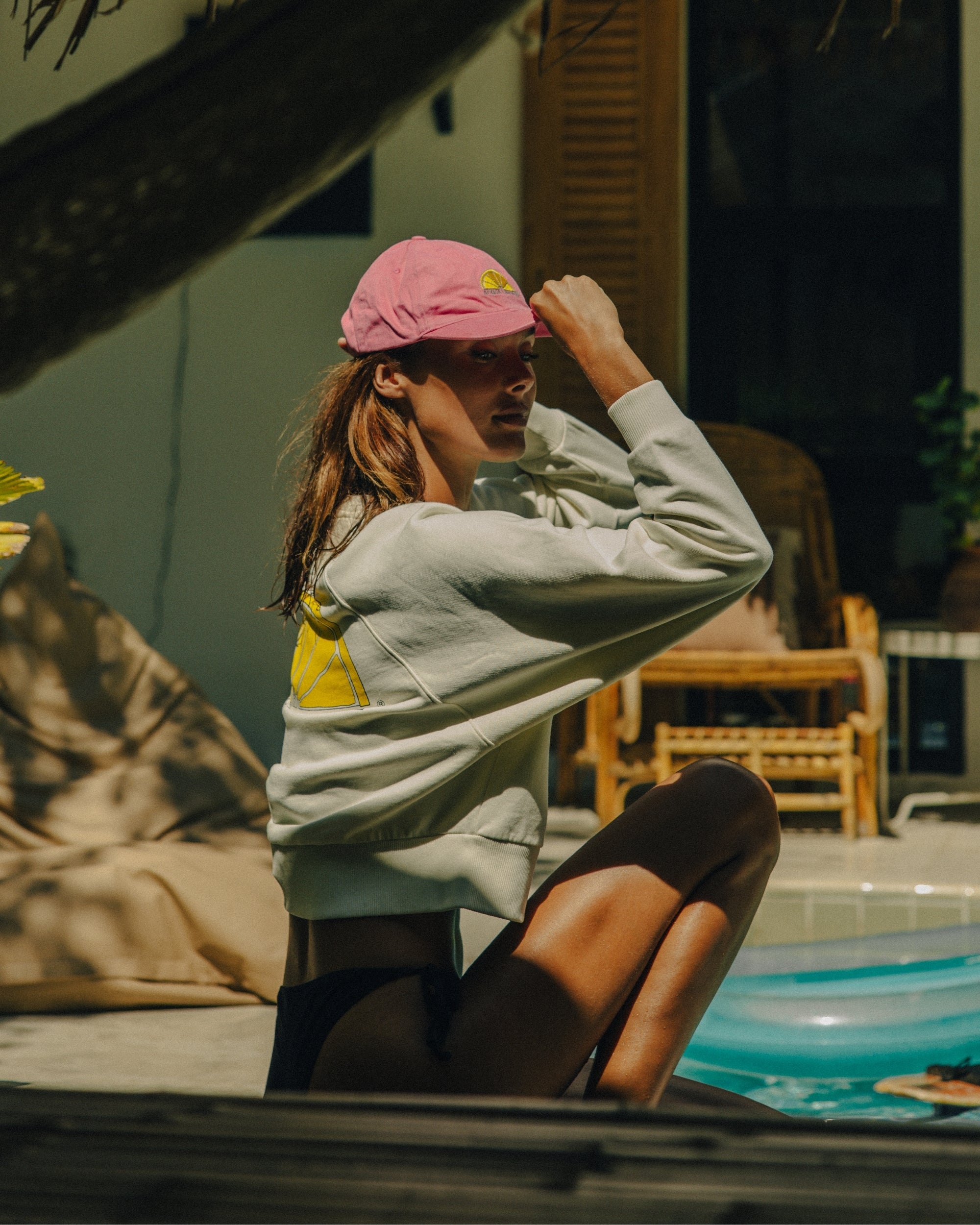 Cropped Sweater - White - Acqua Limone