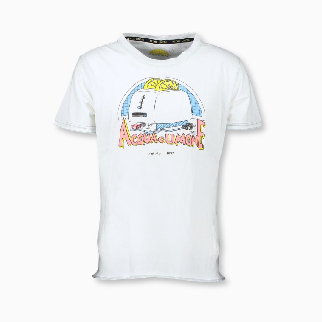 Fancy Tee - Toaster White - Acqua Limone