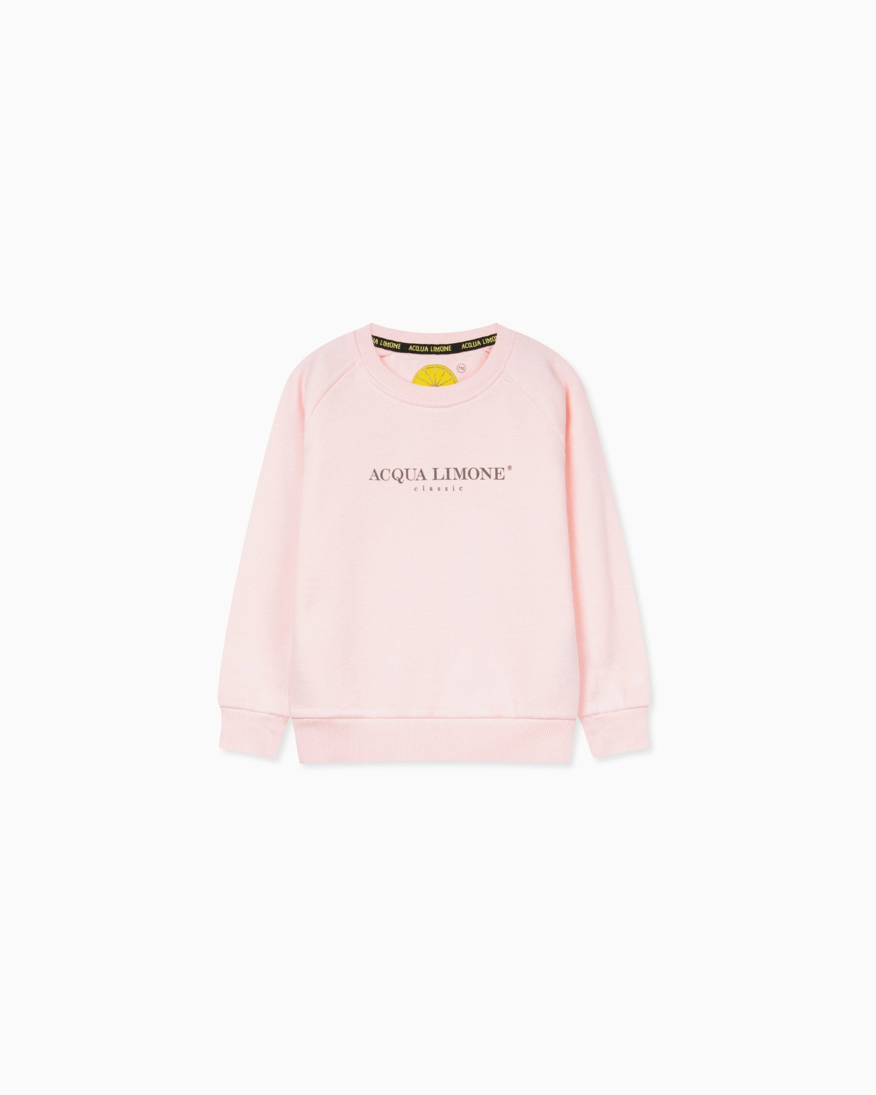 Kids College Sweatshirt – Pale Pink - Acqua Limone
