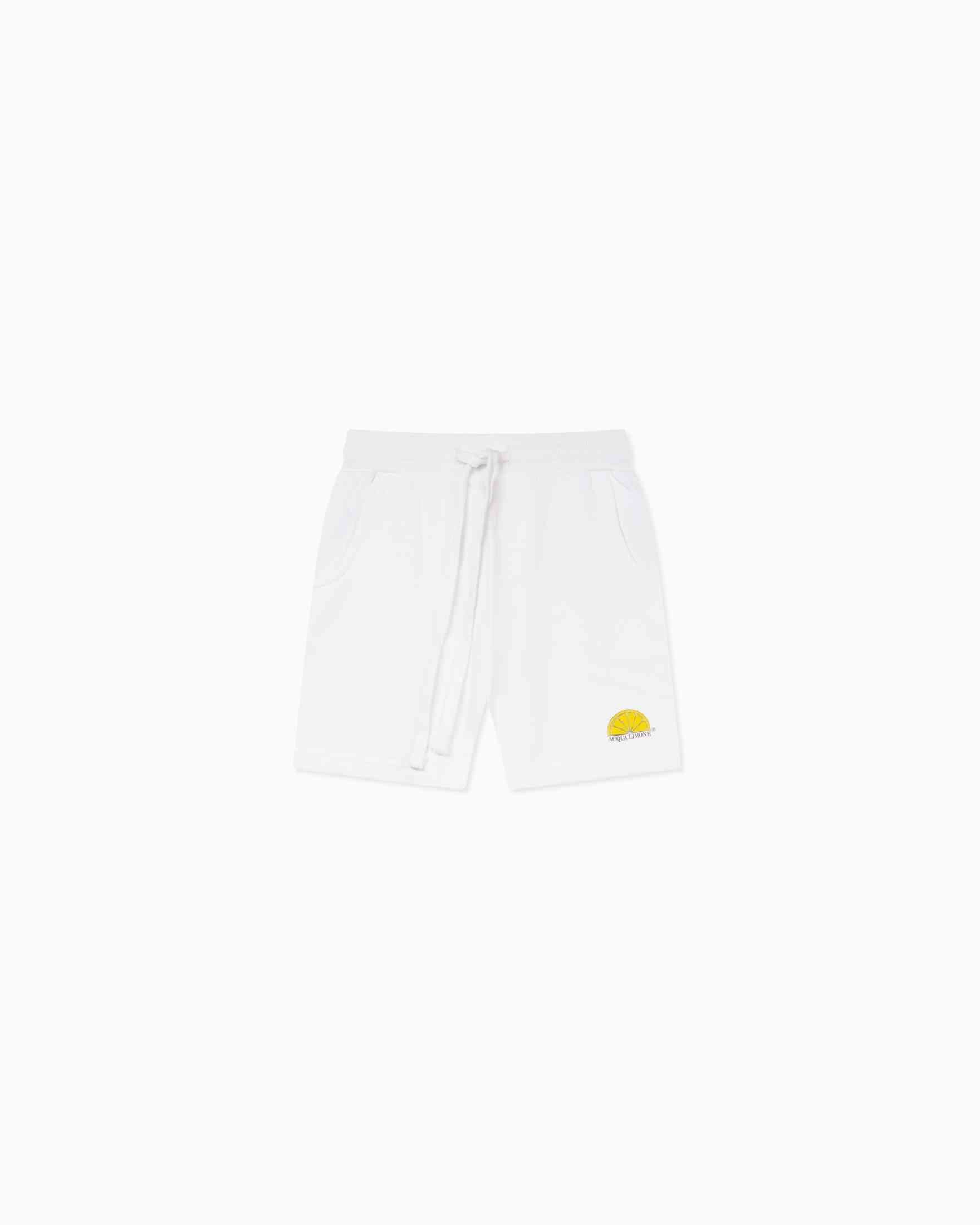 Kids Sweatshorts – White - Acqua Limone