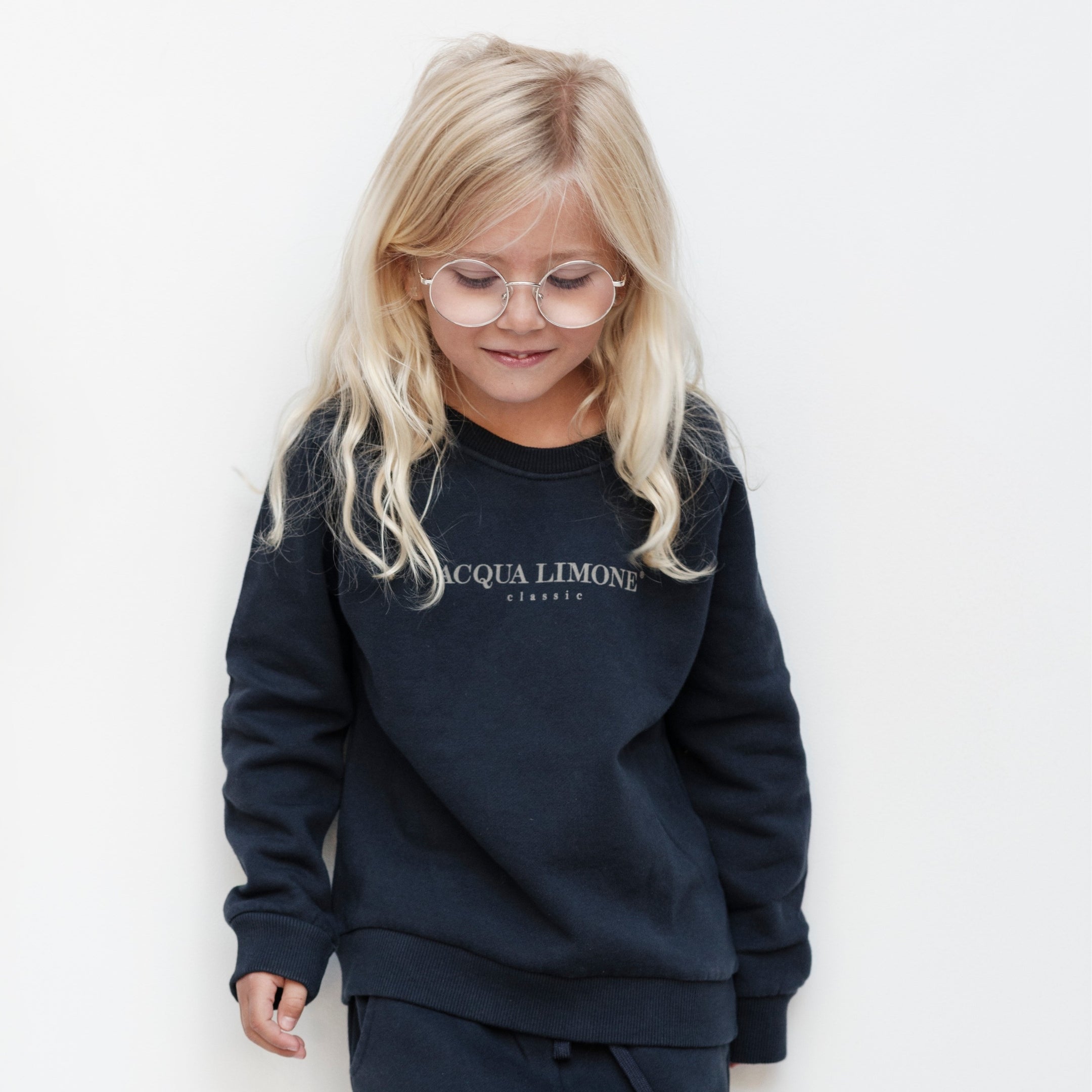 Kids College Sweatshirt – Navy