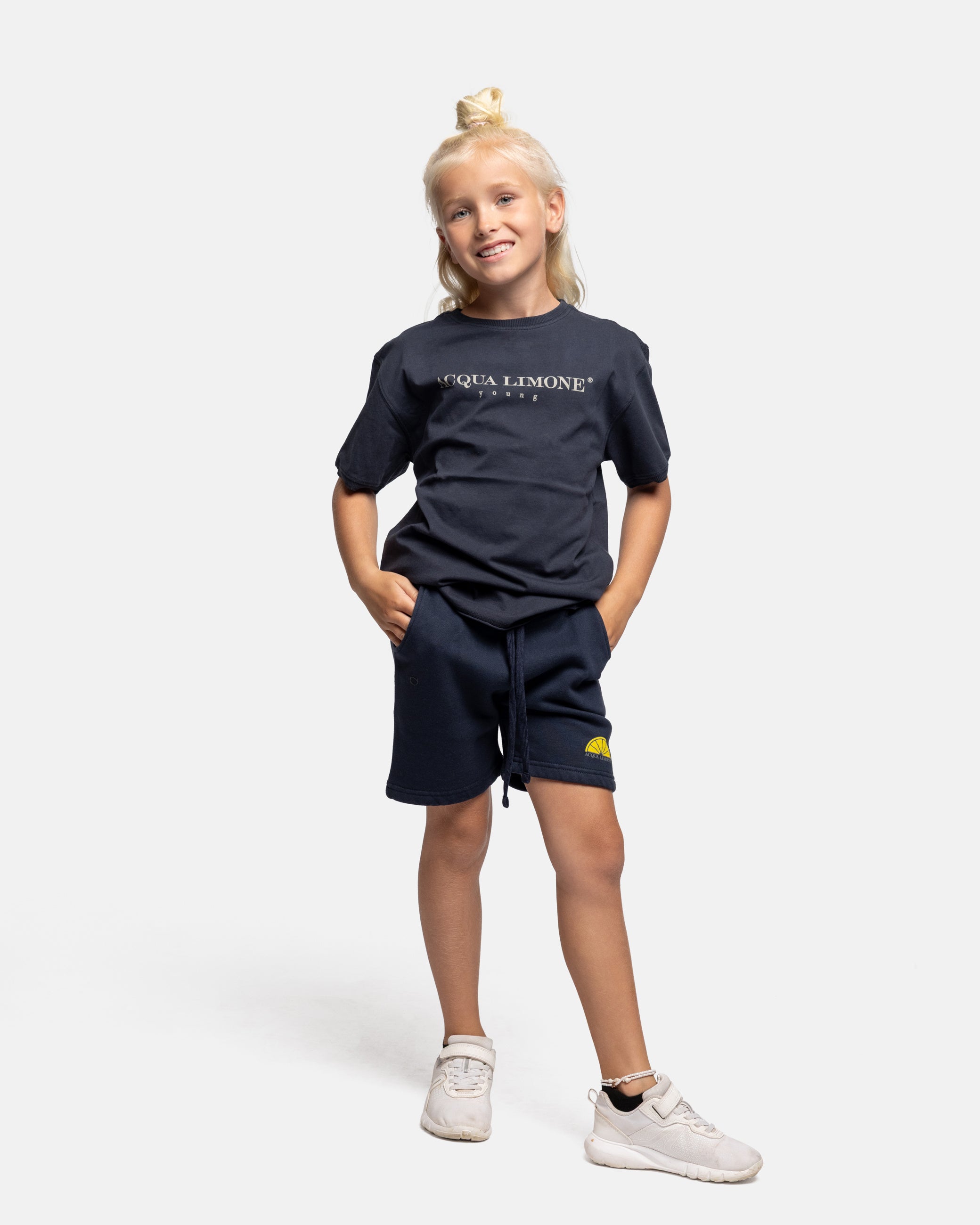 Kids Sweatshorts – Navy - Acqua Limone