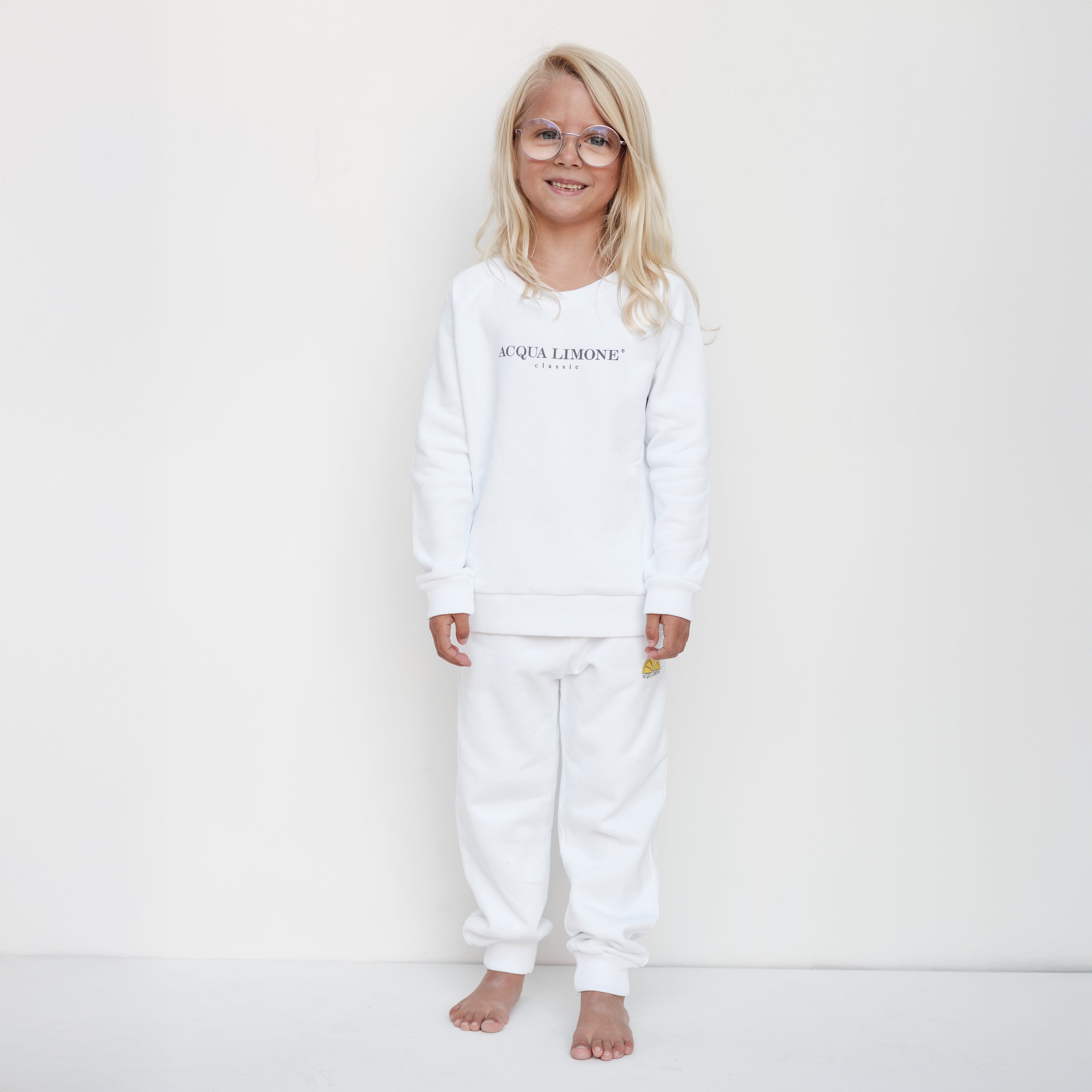 Kids Sweatpants – White