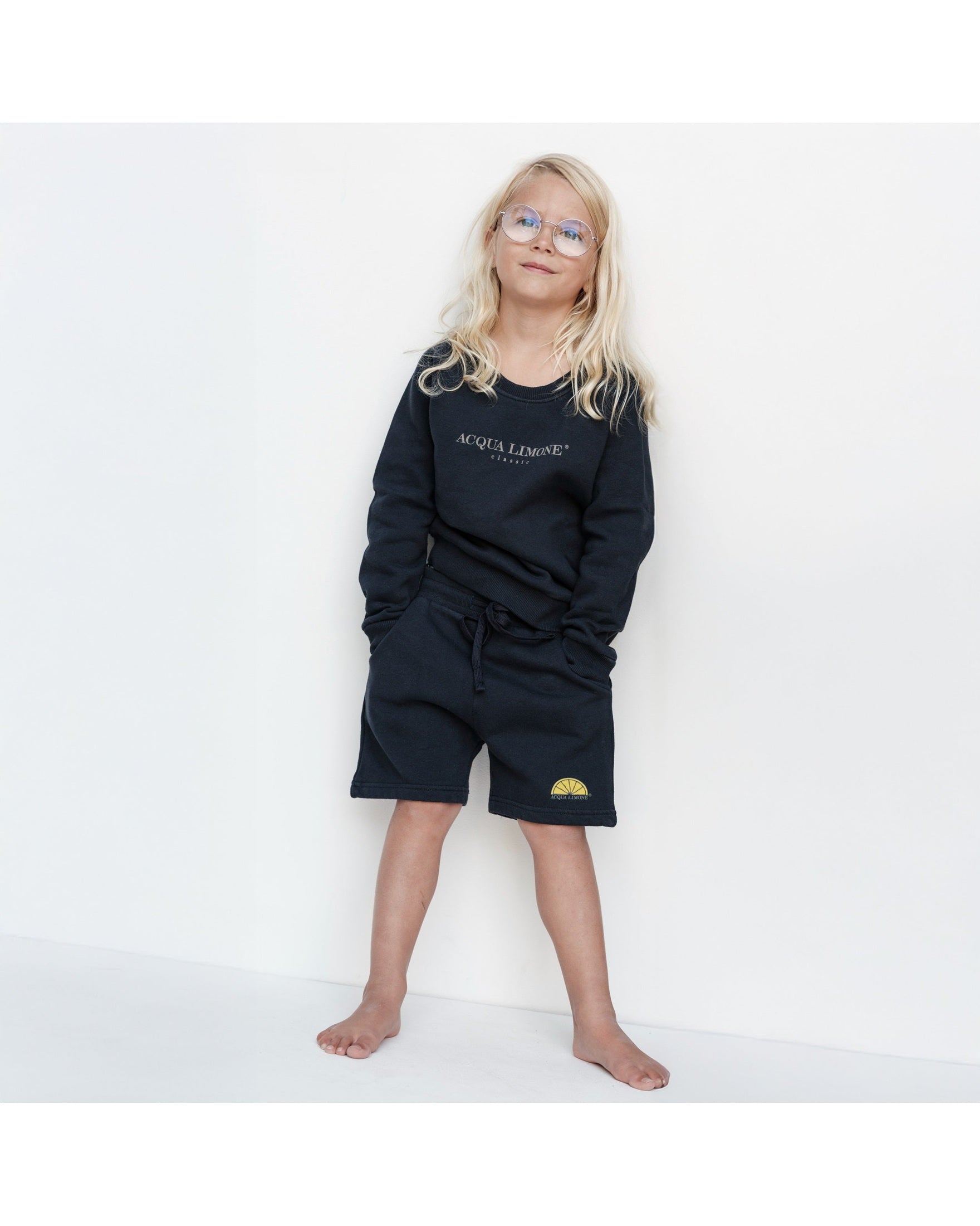 Kids Sweatshorts – Navy - Acqua Limone