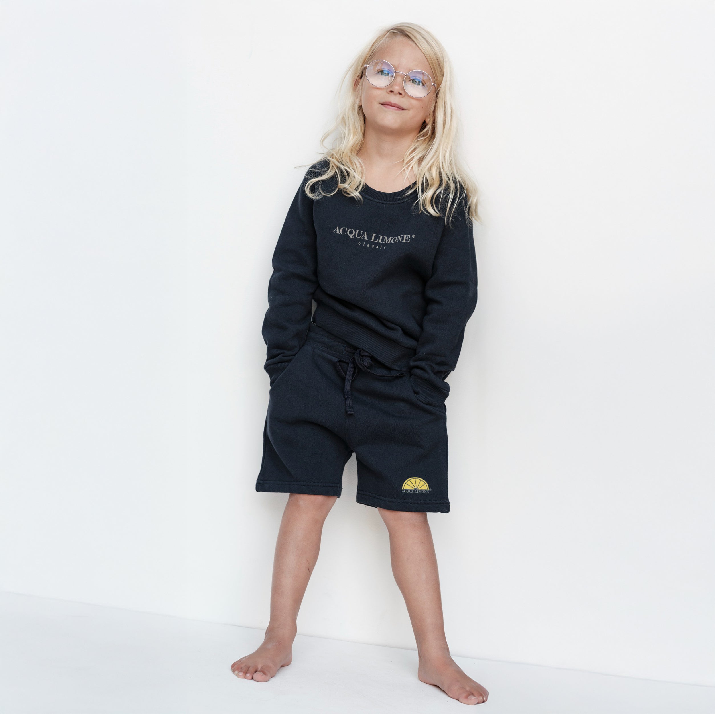Kids Sweatshorts – Navy