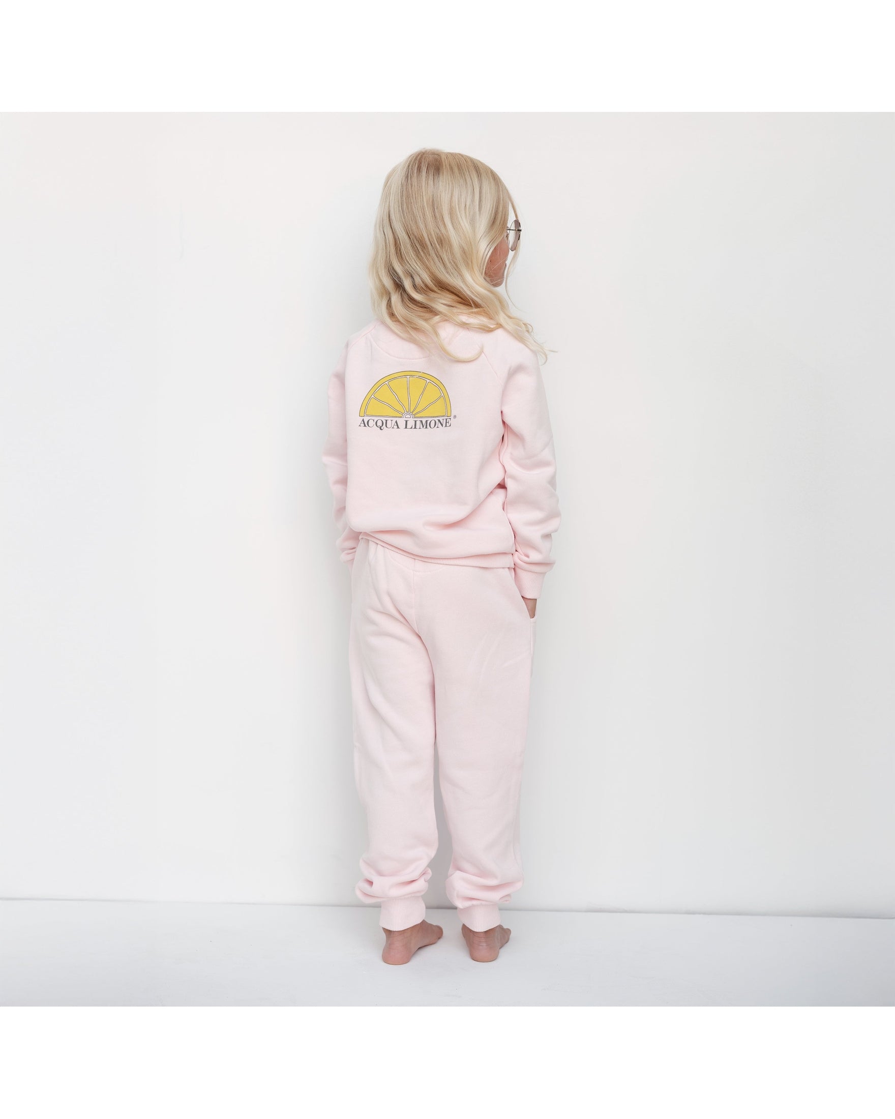 Kids Sweatpants – Pale Pink - Acqua Limone
