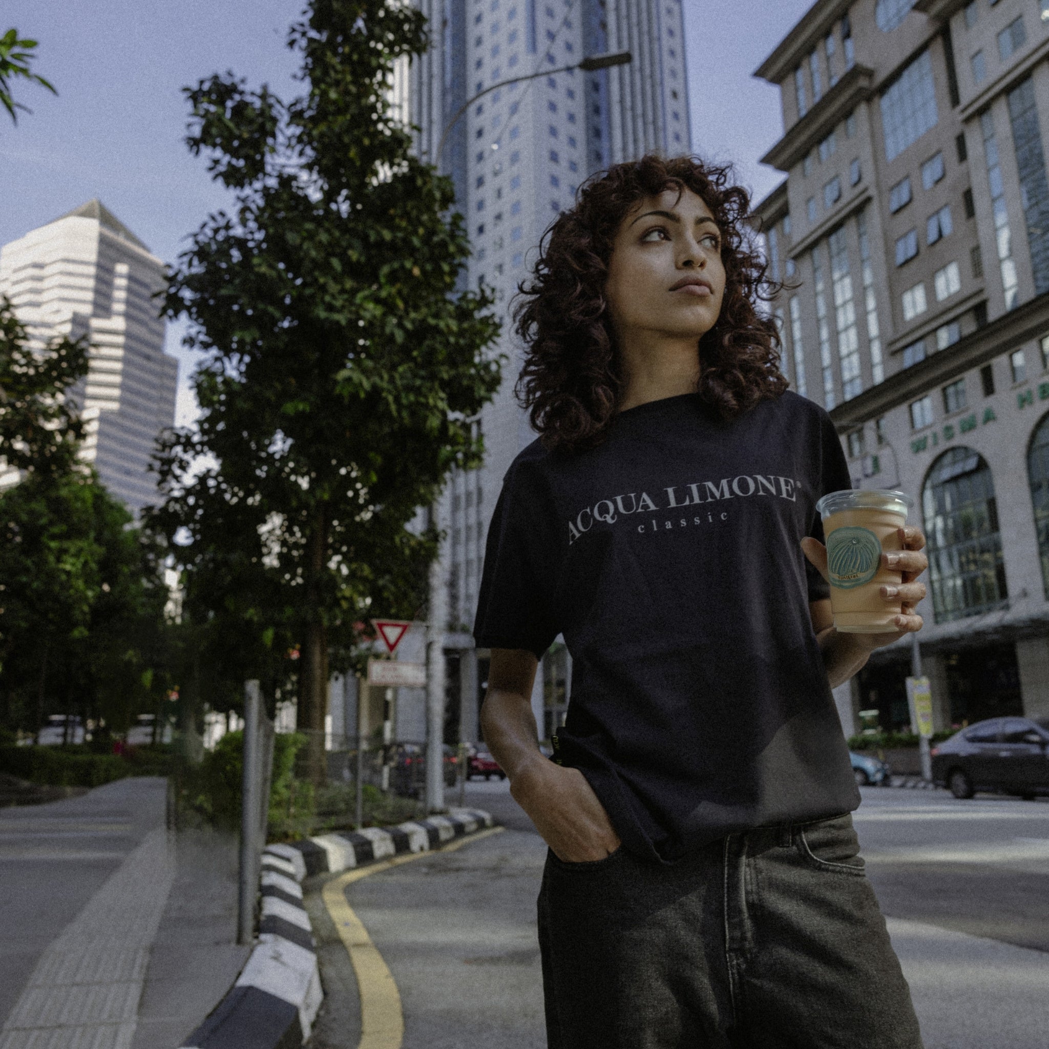 T-shirt Classic - Black - Acqua Limone