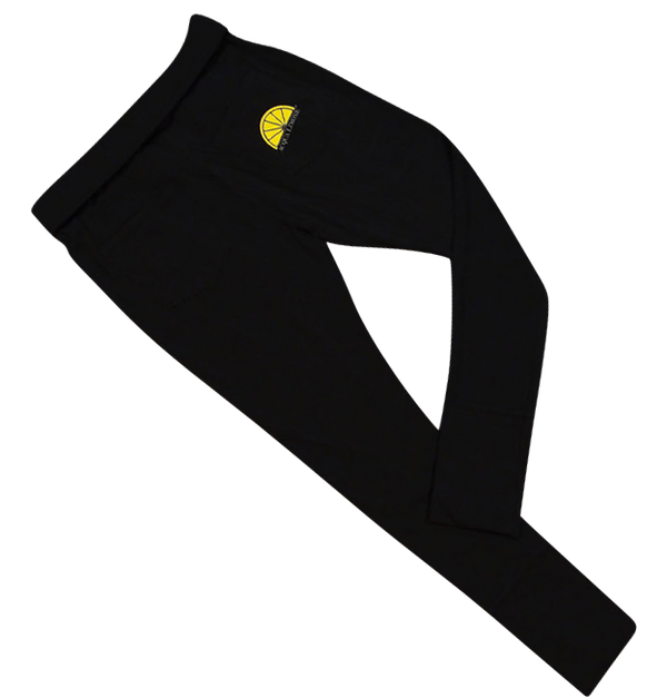Donna Black Pants  Co. Lycra - Black - Acqua Limone