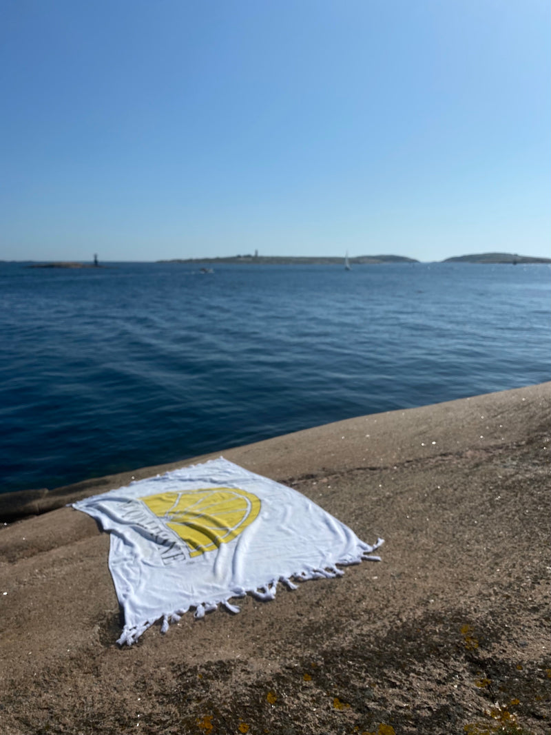Beach Towel, White, O/S - Acqua Limone
