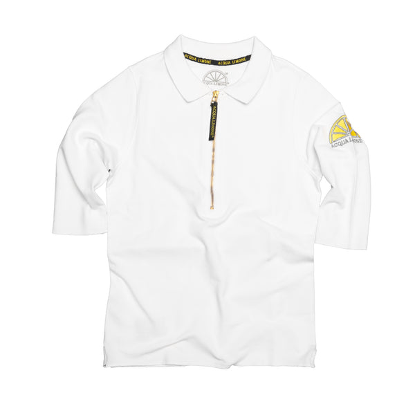 Donna Polo Piqué - White - Acqua Limone