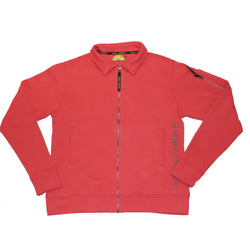 Zip Collar Jkt - True Red - Acqua Limone