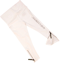 Donna 3/4 Tights Co. Lycra, White, O/S - Acqua Limone