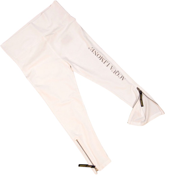 Donna 3/4 Tights Co. Lycra, White, O/S - Acqua Limone