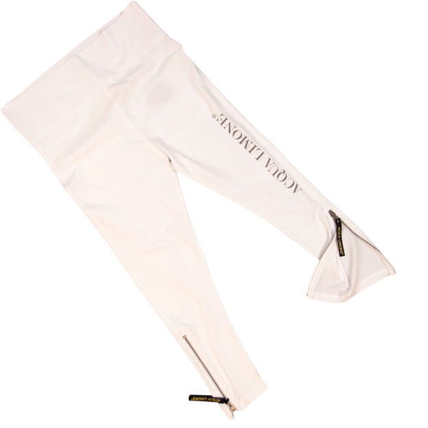 Donna 3/4 Tights Co. Lycra, White, O/S - Acqua Limone