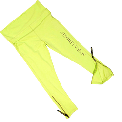 Donna 3/4 Tights Co. Lycra, Lime, O/S - Acqua Limone