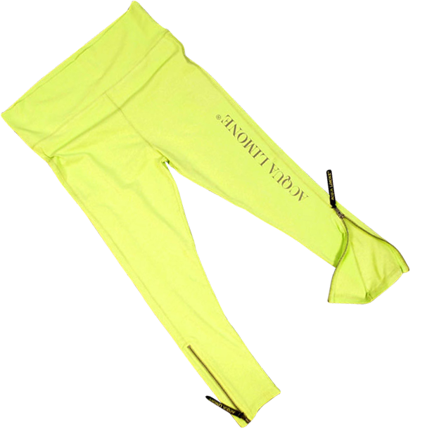Donna 3/4 Tights Co. Lycra, Lime, O/S - Acqua Limone