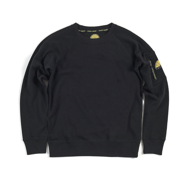 College Sleeve Pocket - Black - Acqua Limone