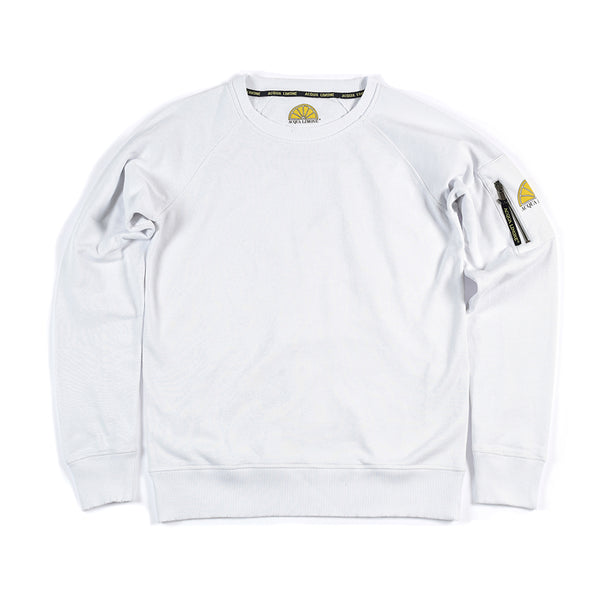 College Sleeve Pocket - White - Acqua Limone