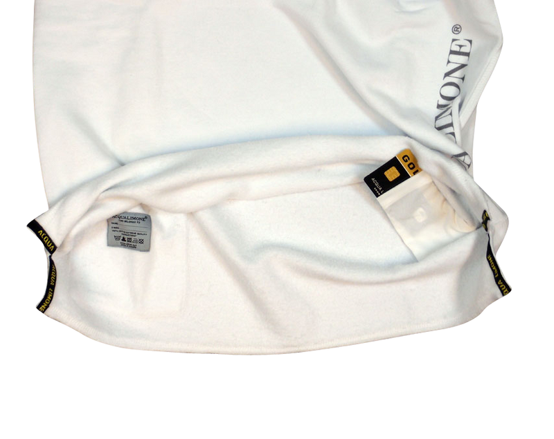 College V-Neck - White - Acqua Limone