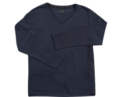 College V-Neck - Navy - Acqua Limone
