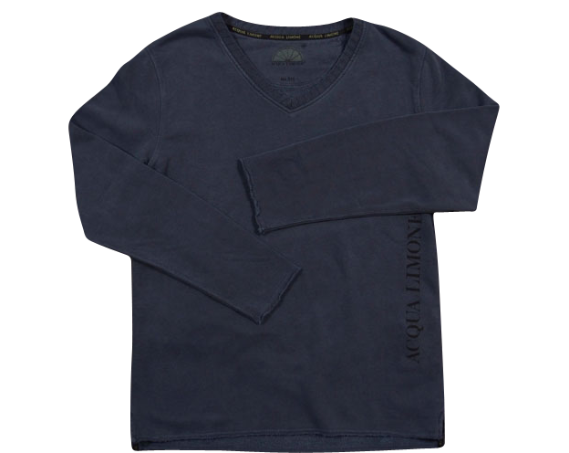 College V-Neck - Navy - Acqua Limone