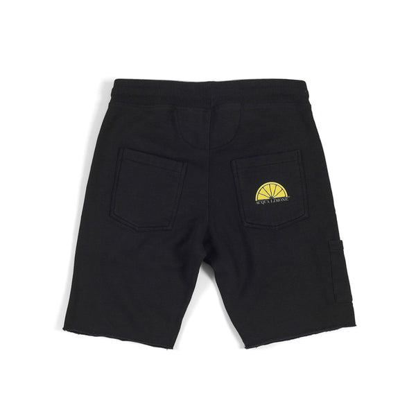 Sweat Shorts Print - Black - Acqua Limone