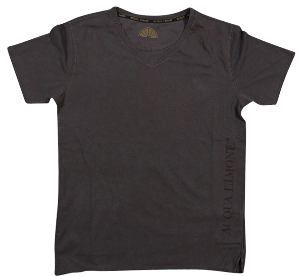 T-Shirt V-Neck - Black - Acqua Limone