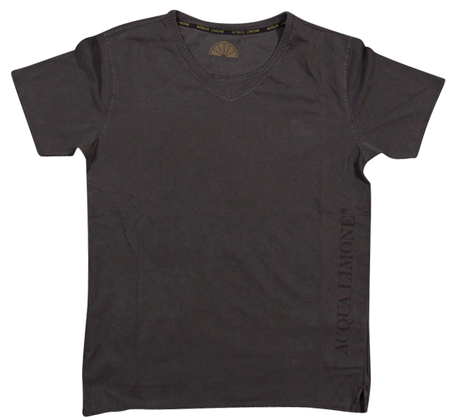 T-Shirt V-Neck - Black - Acqua Limone